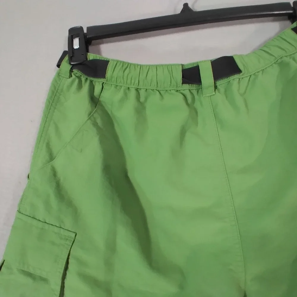 Lands End cargo hiking‎ shorts men's 34 x 8 green Comfort waist Dri-Fit outdoor